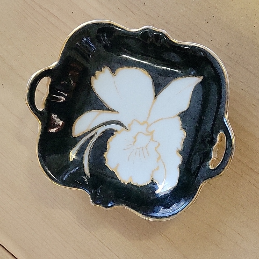 1952 Hand Painted Nippon Orchid Dish